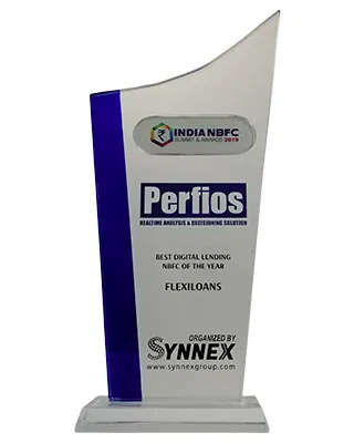India NBFC Excellence Awards 2019 trophy